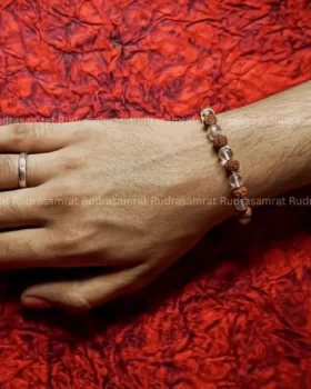 Rudraksha Crystal Bracelet by Rudrasamrat